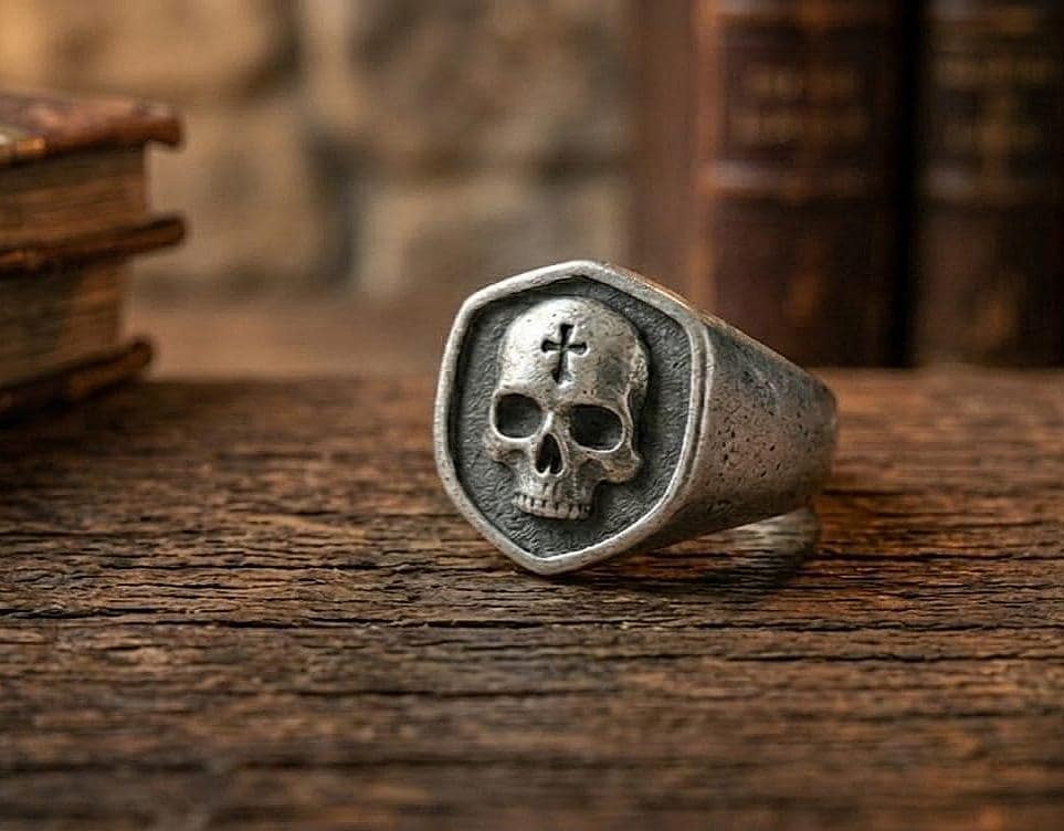 Memento mori ring antique - Etsy 日本