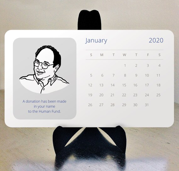 Seinfeld 2020 Funny Illustrated Desk Calendar Etsy