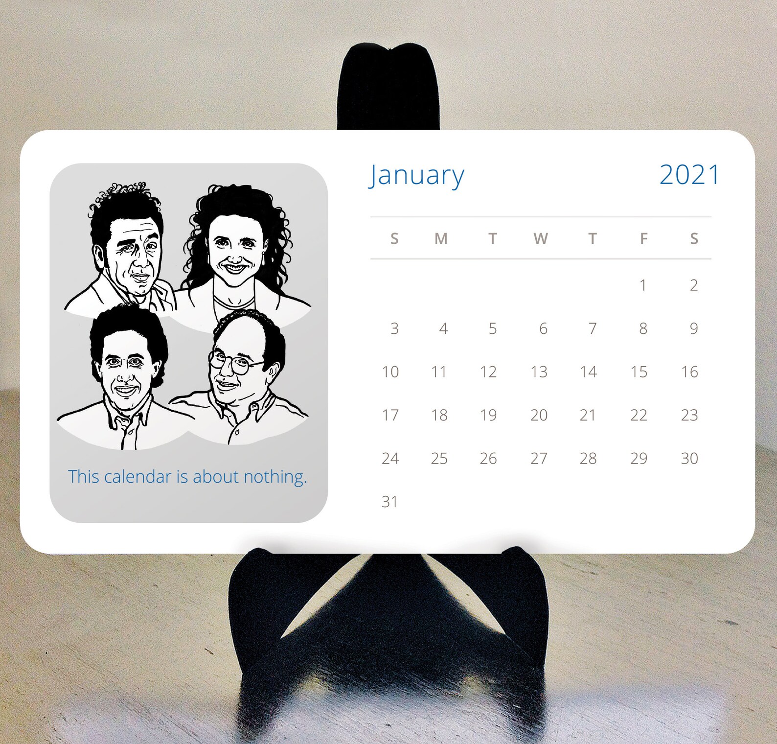 Seinfeld 2021 Funny Illustrated desk calendar | Etsy