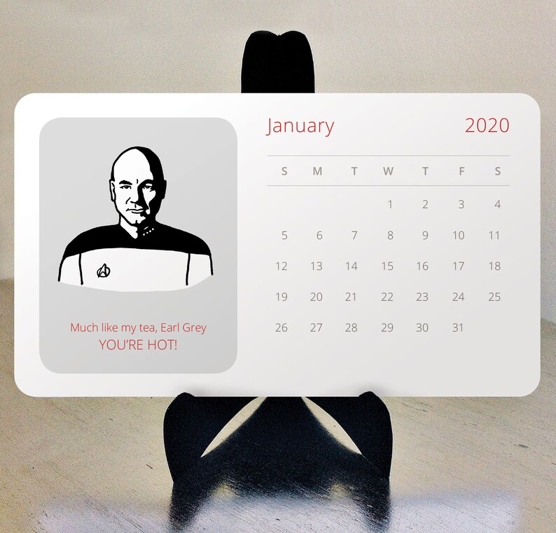 Star Trek 2020 Funny Illustrated Desk Calendar Etsy