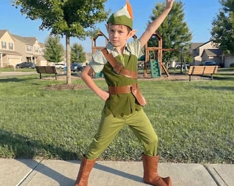 Set di costumi da elfo per bambini, abito da avventuriero fantasy, costume in stile Robin Hood, costume di Halloween per ragazzi, cosplay medievale
