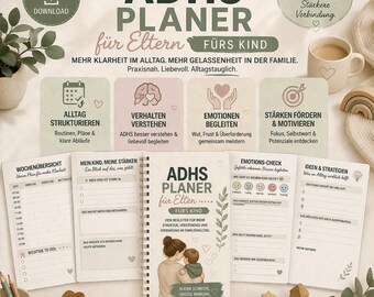 ADHD Planner for Parents | Digital PDF | Printable