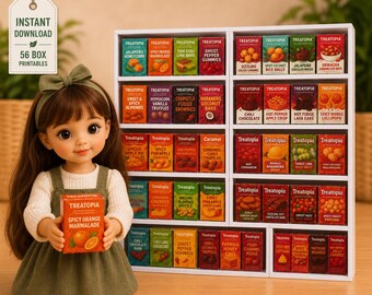 Miniature Sweets & Treats Printables Bundle | Dollhouse Candy Shop Packaging (PDF Download)
