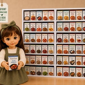 Miniature Meal Packaging Printables | Realistic Food Boxes (PDF Download)