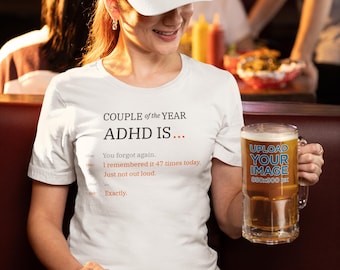 ADHD Is... Dialogue Tee – Neurodivergent Humor, Unisex Bella+Canvas Shirt