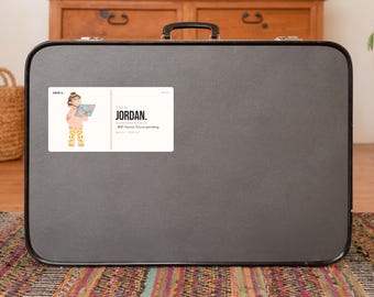 Digitale Nomaden ADHD Aufkleber · Workation Aufkleber · WLAN gefunden Fokus anstehend · Benutzerdefinierter Name Laptop Gepäck Vinyl