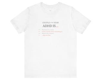 Camiseta "TDAH é uma casa bagunçada" | Diálogo para casais neurodivergentes
