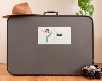 ADHD Fernweh Aufkleber Personalisierte · Flexible Pläne Immer · Benutzerdefinierte Name Travel Aufkleber · Wasserdicht
