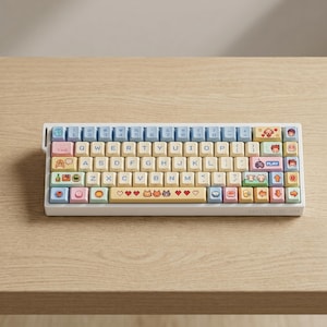 Set di tasti personalizzati in PBT per Stardew Valley, set di tasti per tastiera meccanica a 78 e 130 tasti con profilo Cherry, kit di ricambio per tastiere da gioco.