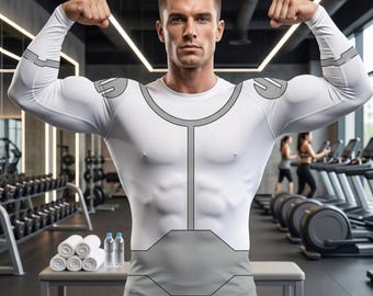 Viltrumite Invincible Long Sleeve Rash Guard Compression Shirt, Anime Superhero Workout Shirt, Gym Fitness Apparel, Athletic Performance Top