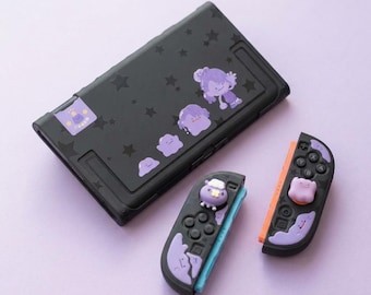Funda Ditto Pokopia para Nintendo Switch 2, carcasa rígida semitransparente para Switch 2 y NS2, accesorio de juego Kawaii morado, regalo para gamers