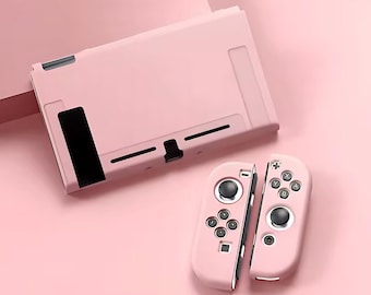 Nintendo Switch 1 / OLED-Schutzhülle, pink-mehrfarbiges Design, Schutzhülle für die Switch-Konsole