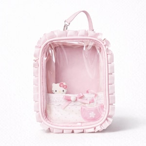 Hello Kitty Ita Bag Backpack – Pink, Green, Purple Crossbody Ita Bag with Accessories & Insert