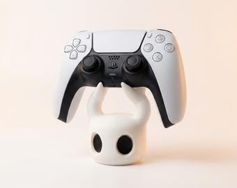 Hollow Knight PS5 Controller-Ständer, Weiß & Schwarz, Charakter-Design für PlayStation 5, Kunststoff