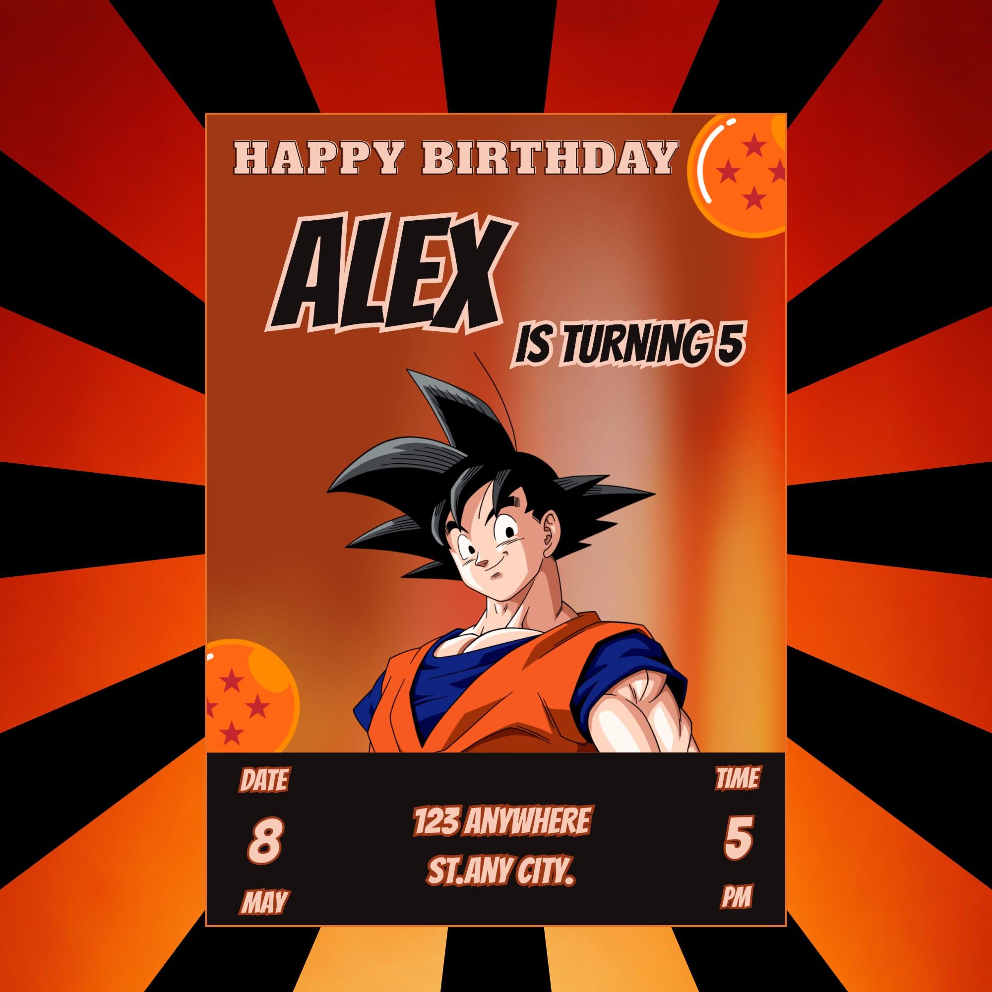 Goku birthday cards - Etsy 日本
