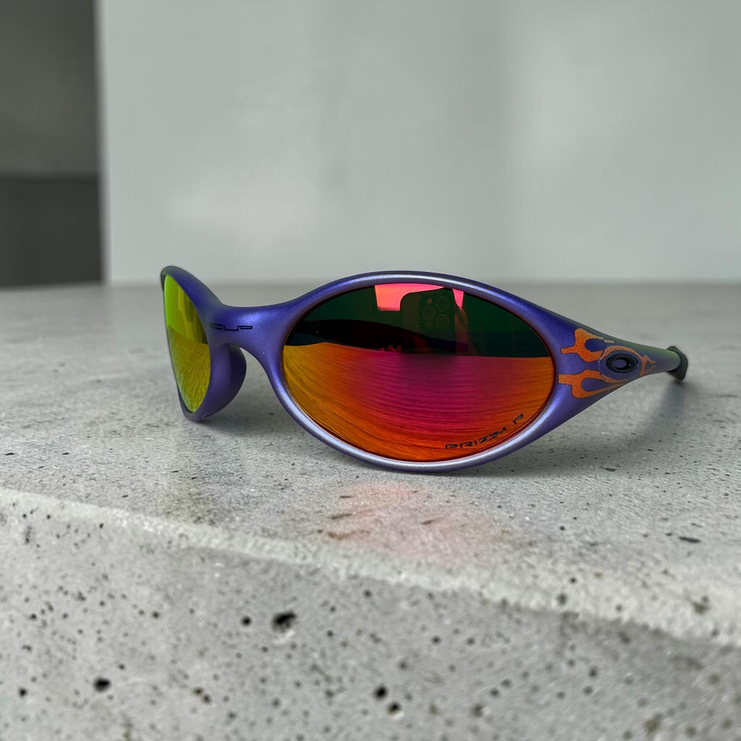 小物 OAKLEY EYE JACKET Cobalt & Turquoise Oakley Eye Jacket 1.0 Cobalt Blue/Positive Red Iridium | eBay