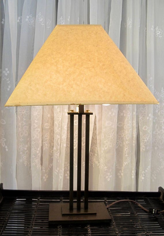 Vintage Metal Double Socket Table Lamp