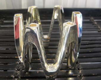Vintage 90's Dansk silverplate crown candleholder by Jens Quistgaard