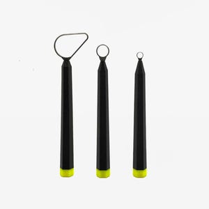 Tungsten Carbide Loop Trimming Set | Pottery Wheel Tool | Professional Ceramic Tool Set | Obelisk Series