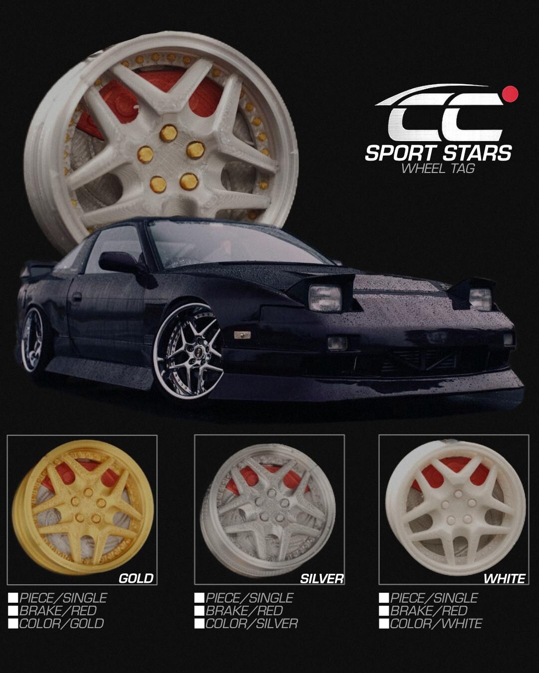 Wheel Tag Sport Stars - JDM Wheel Tag - Hidden AirTag Case - Etsy
