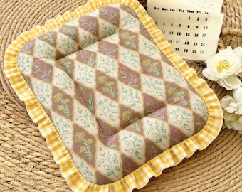 Alfombrilla personalizada de algodón acogedora para mascotas con relleno de kapok natural.