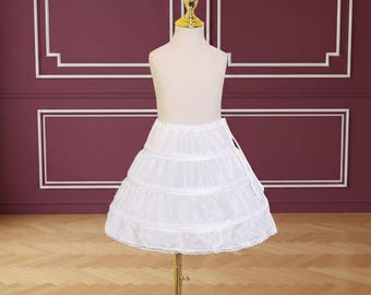 Falda enagua para niñas, enagua para damita de honor, tutú para vestido, falda abullonada de princesa, enagua para vestido de novia 35 cm 45 cm
