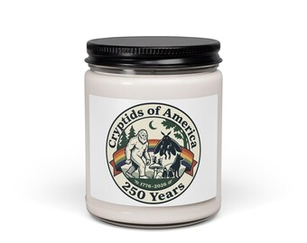 Cryptids of America 250 Years Soy Candle (1776-2026)