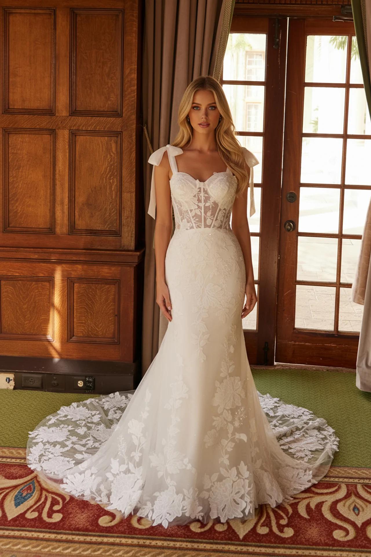 Mermaid Wedding Dress No Train - Etsy