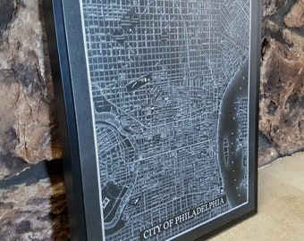Old Map Of Philadelphia, Ready to hang canvas gallery wrap or rolled print. 6 colors and 3 sizes to choose, FREE SHIPPING USA!