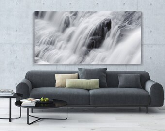 40" x 80" Max. Large Waterfall Picture, Canvas or Paper! Ready to hang canvas gallery wrap or rolled print. Three sizes, FREE SHIPPING USA!
