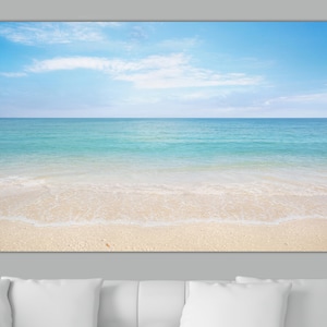 Extra Large Caribbean Beach Picture. 40&quot;×60&quot; and other sizes, Ready to hang canvas gallery wrap or rolled print. FREE SHIPPING USA!