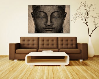 Buddha Picture. 40"×60" and other sizes, Ready to hang canvas gallery wrap or rolled print, three colors. FREE SHIPPING USA!