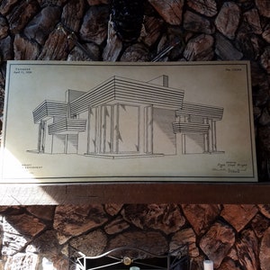 The Suntop Home Plan by Frank Lloyd Wright, Ready to Hang Canvas