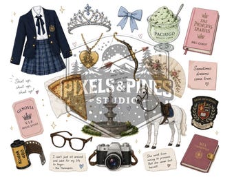 Princess Diaries Genovia Sublimation Design (Digital Download)