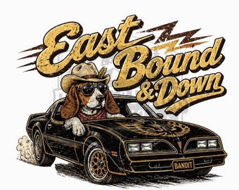 Smokey Bandit Dog Trans Am Retro Design (Digital Download)