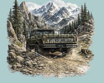 1979 Ford Truck Mountain Design (Digital Download)
