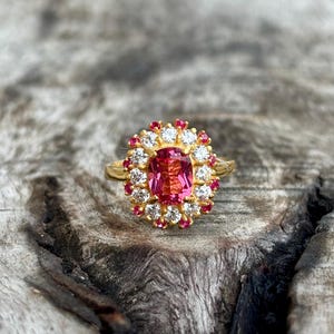 Lab Created Ruby Cushion Cut Ring | 6x4mm Red Gemstone, July Birthstone Jewelry