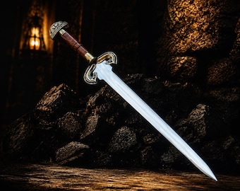 Handmade Spatha Sword, Stainless Steel Medieval Longsword, Viking Display Sword, Fantasy Collector Piece Anniversary Gift For him Halloween