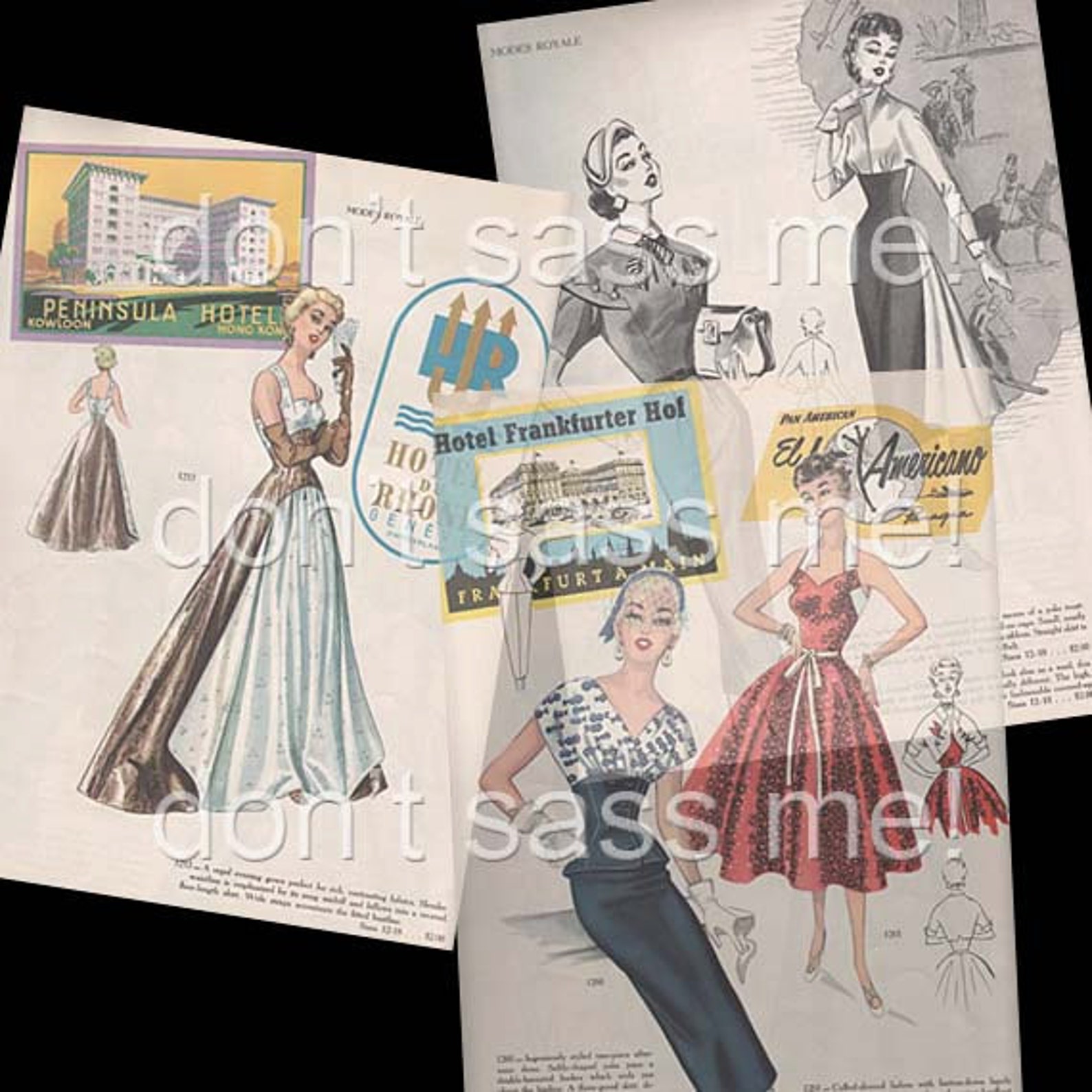 1950s Digital Download Vintage MODES ROYALE Pattern Catalog 27 Pages