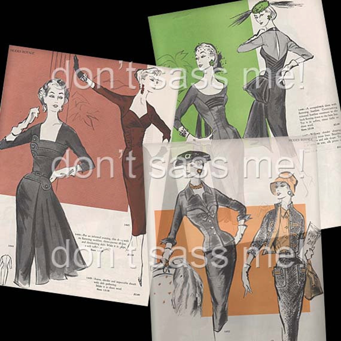 1950s Digital Download Vintage MODES ROYALE Pattern Catalog Etsy