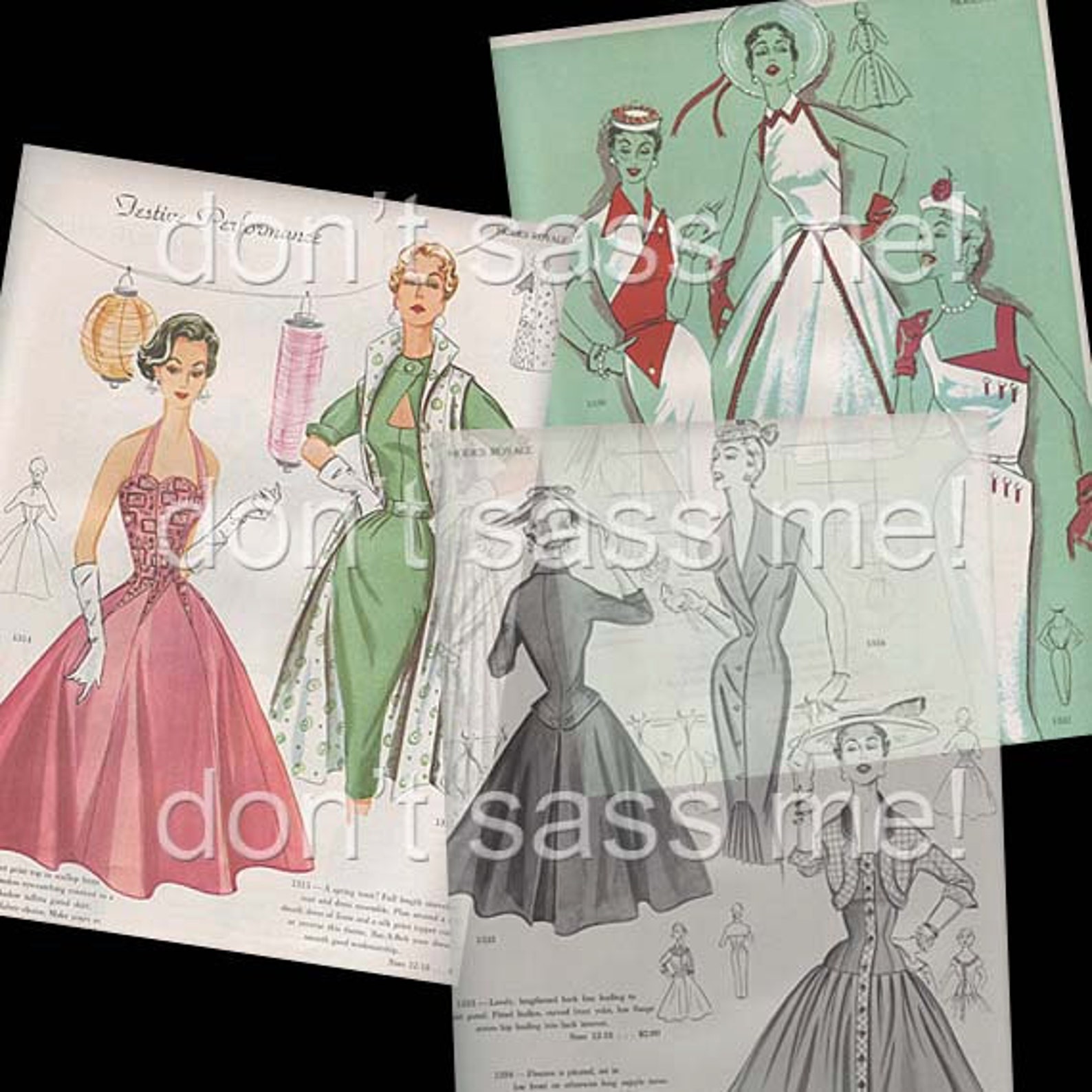 1950s Digital Download Vintage MODES ROYALE Pattern Catalog 29 Pages