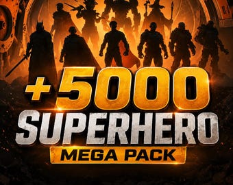 5000+ Superhero STL Mega Pack | 3D Printable Hero Figures | Models Bundle Comic