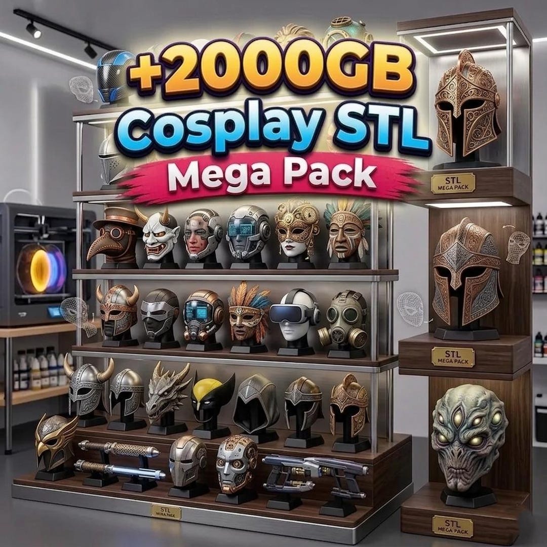 Cosplay STL Pack| 2000GB+ Mask, Helmet, Armor Sets of Ultimate ...
