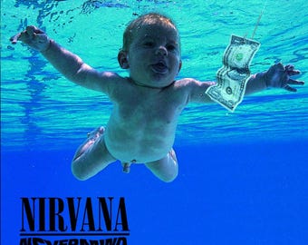 Vintage Sealed Nirvana Nevermind Vinyl LP 1990s Grunge Record New