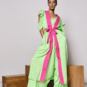 pink and green african dress Pink Party Dress African Print Patchwork Sweetheart Dress With Pockets and Tie Belt Fully Lined With Underskirt 100% Cotton