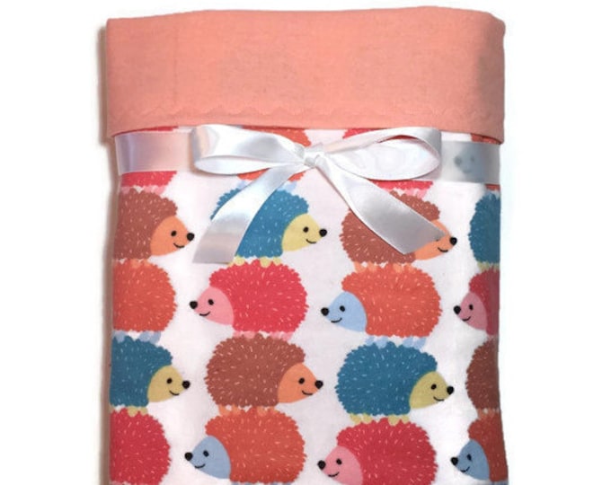 Flannel Baby Blanket Receiving Blanket Hedgehog Baby Blanket Baby Boy