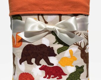 woodland receiving blankets