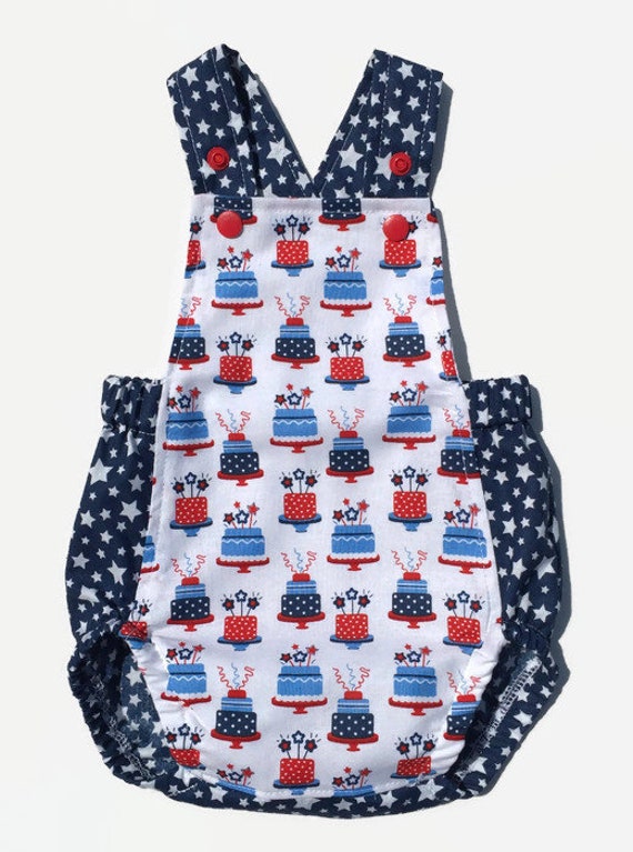 4th of july bubble romper