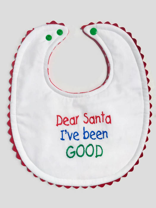 Christmas Bibs Dear Santa Bib Baby Girl Bib Baby Boy Bib Etsy