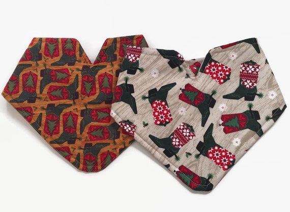 christmas bandana bibs